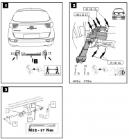 Фаркоп 6758-A Oris на Kia Sportage дорестайл 2016-2018. Необходима подрезка бампера. Тип шара: A. Нагрузки: 1900/120 кг, масса фаркопа 23,6 кг (без электрики в комплекте) от магазина ФаркопРос